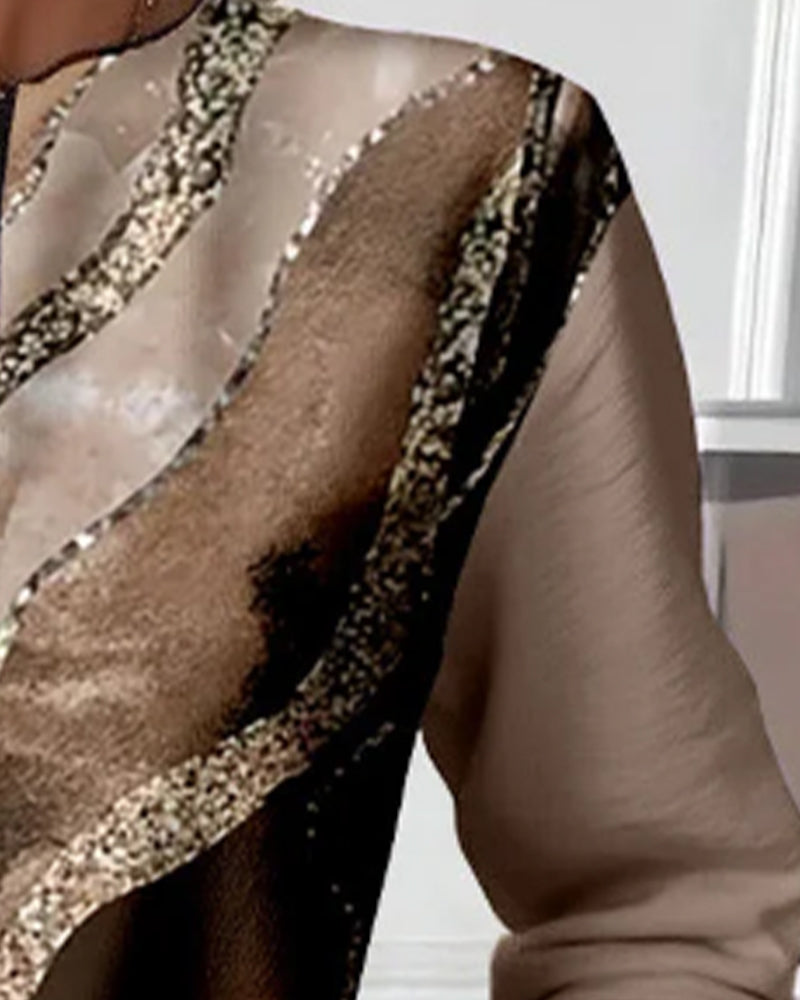 Mary | Half-Zip Sweatshirt with Vintage Print