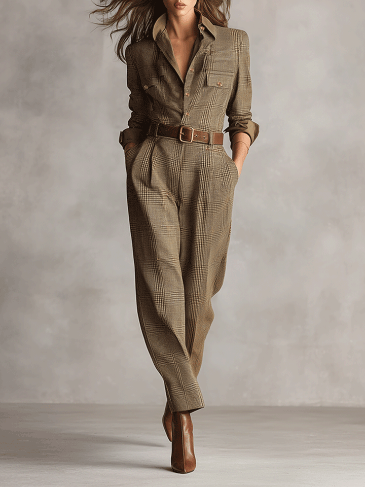 Ursula ™ – Tweed Utility Jumpsuit