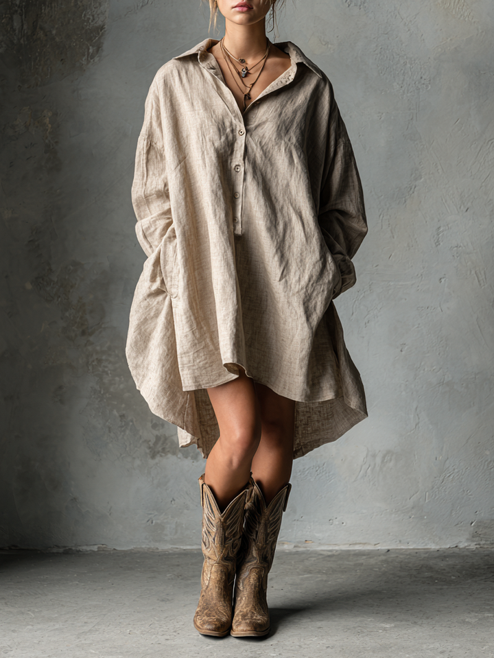 Tabitha™ – Linen Mini Dress