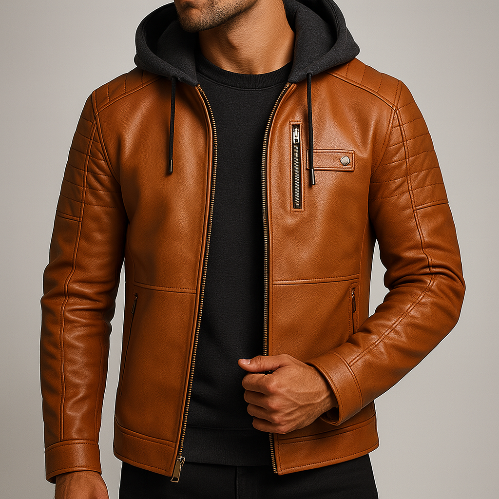 Colt Leather Hoodie