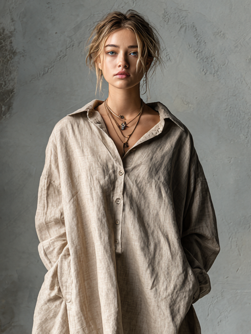 Tabitha™ – Linen Mini Dress