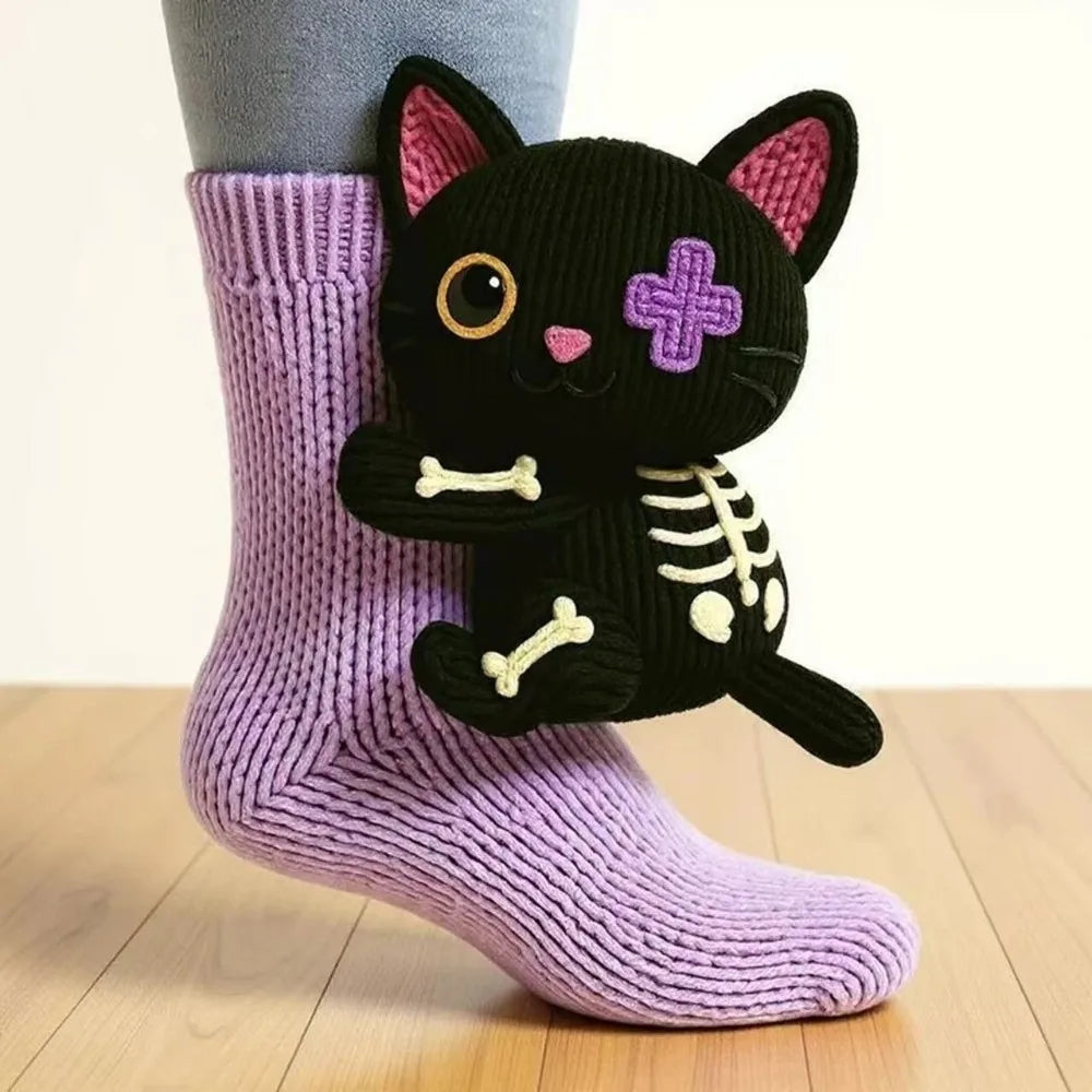 SnugglePals 3D Knit Animal Socks