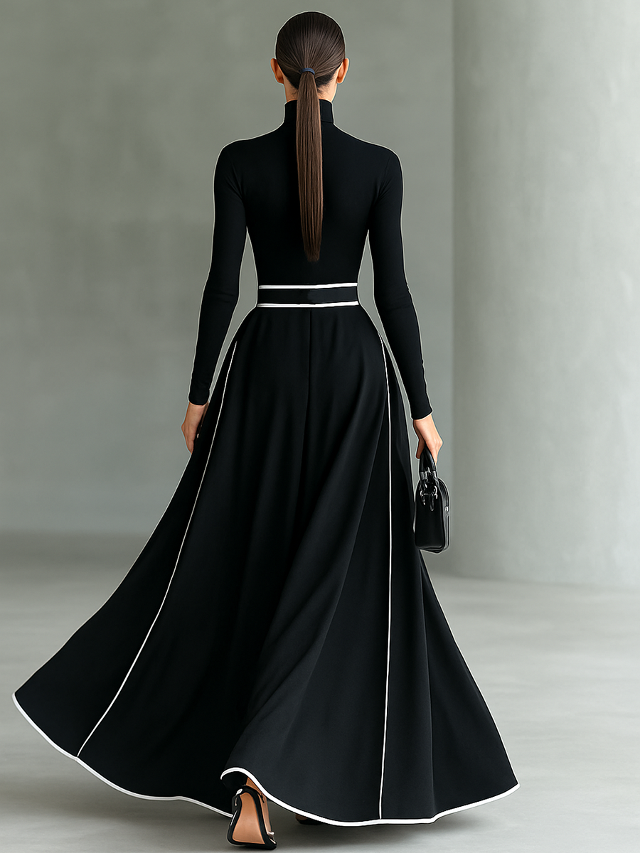 Rosemary™ – High Collar Maxi Dress
