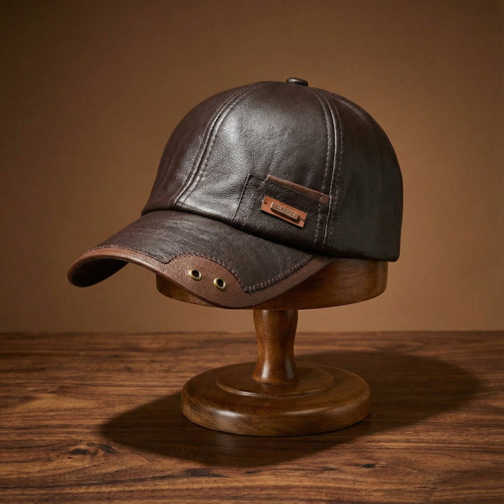 Liam PU Leather Cap